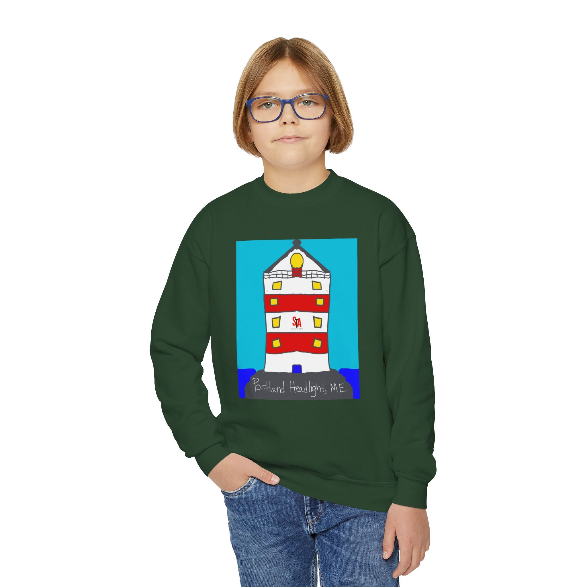 Portland Headlight Crewneck Sweatshirt (Kids)