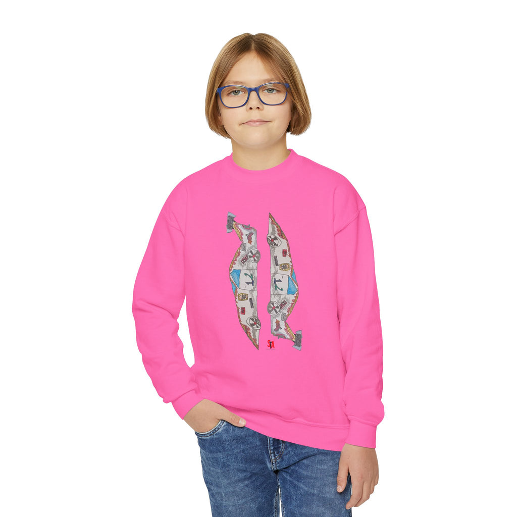 Race Car Crewneck Sweatshirt (Kids)