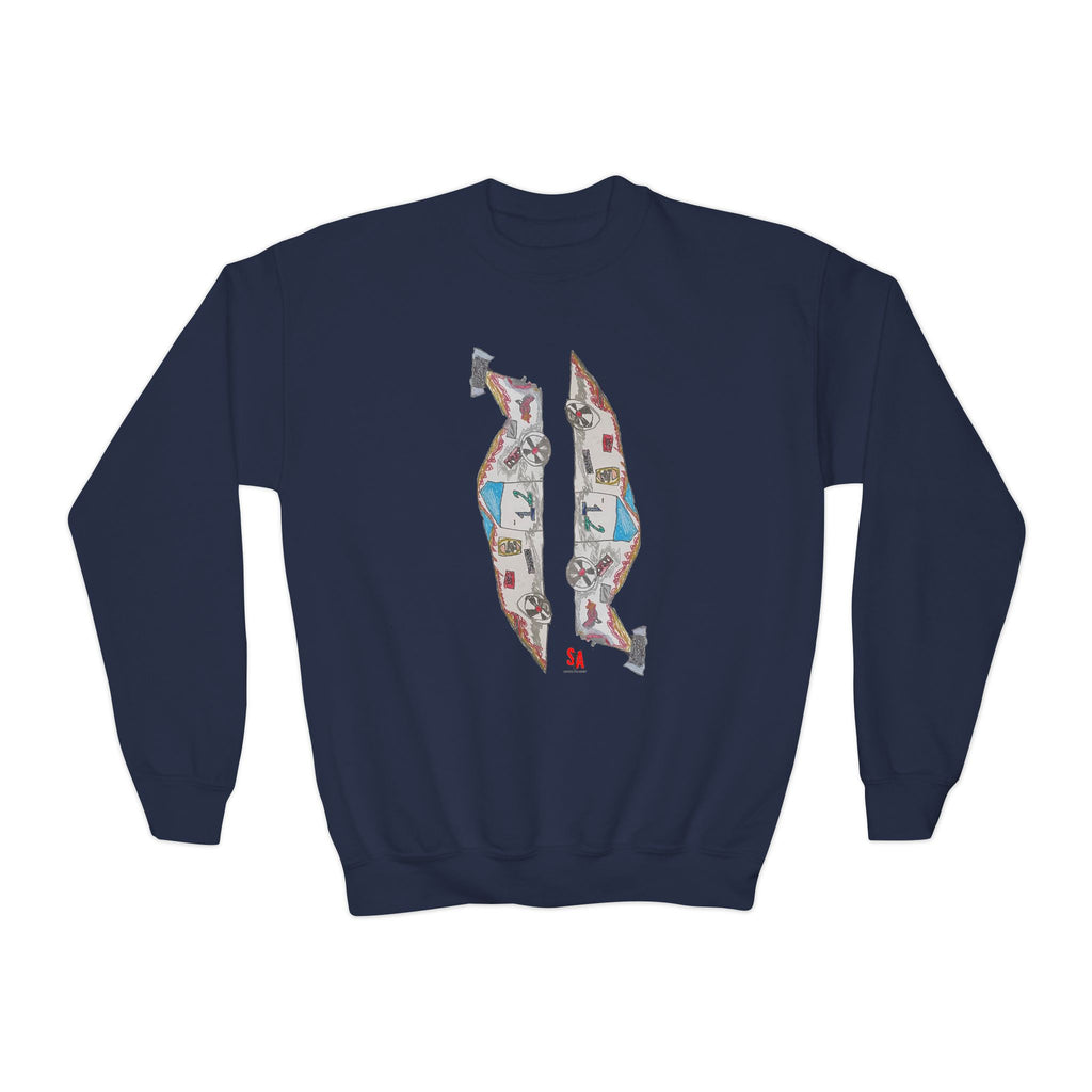 Race Car Crewneck Sweatshirt (Kids)