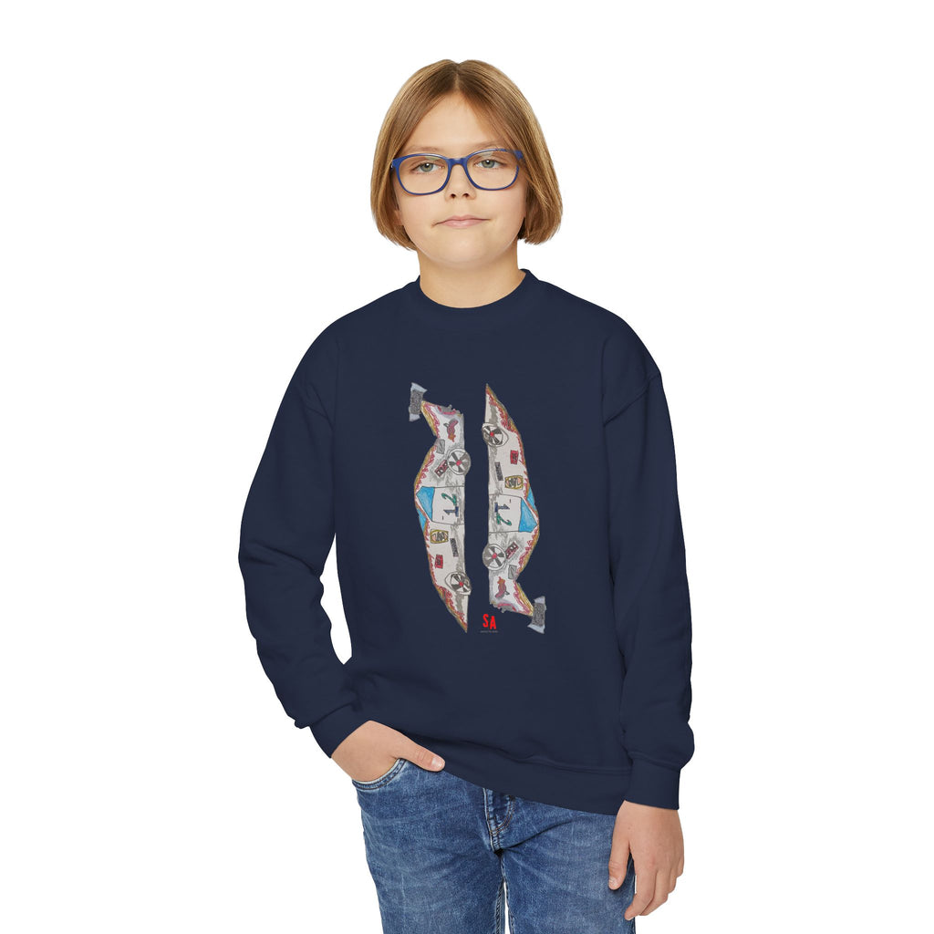 Race Car Crewneck Sweatshirt (Kids)