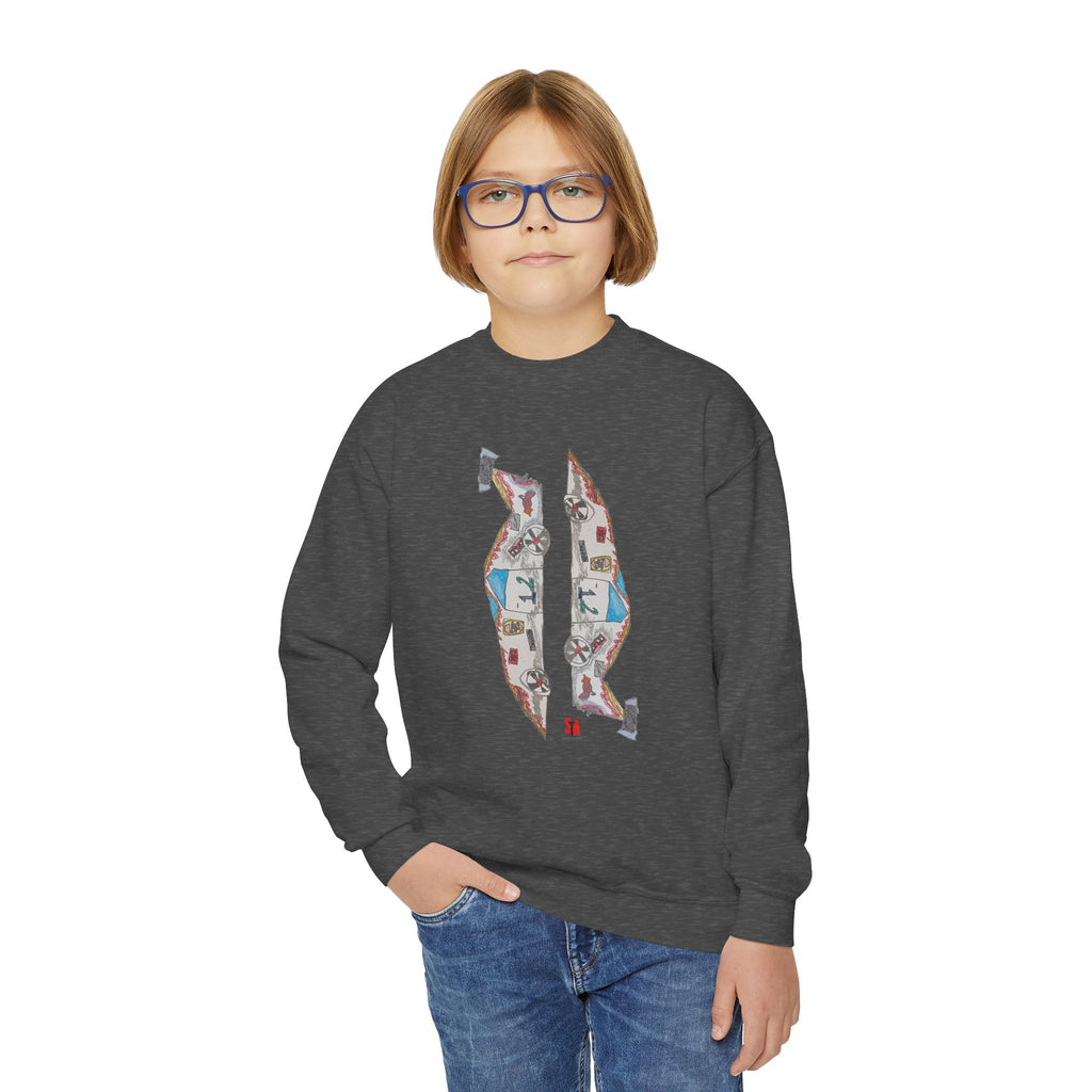 Race Car Crewneck Sweatshirt (Kids)